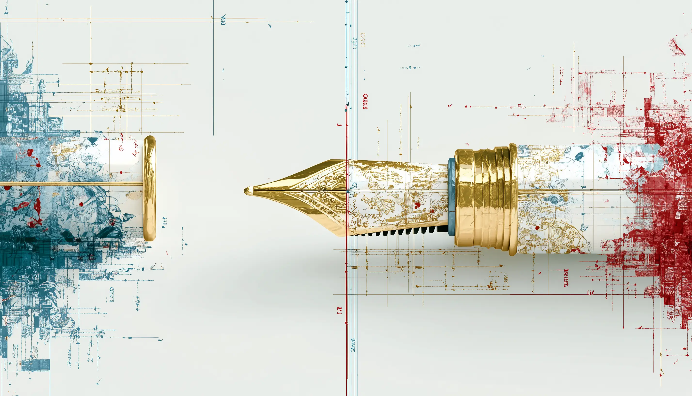 Fountain pen writing - representing journaling and creativity